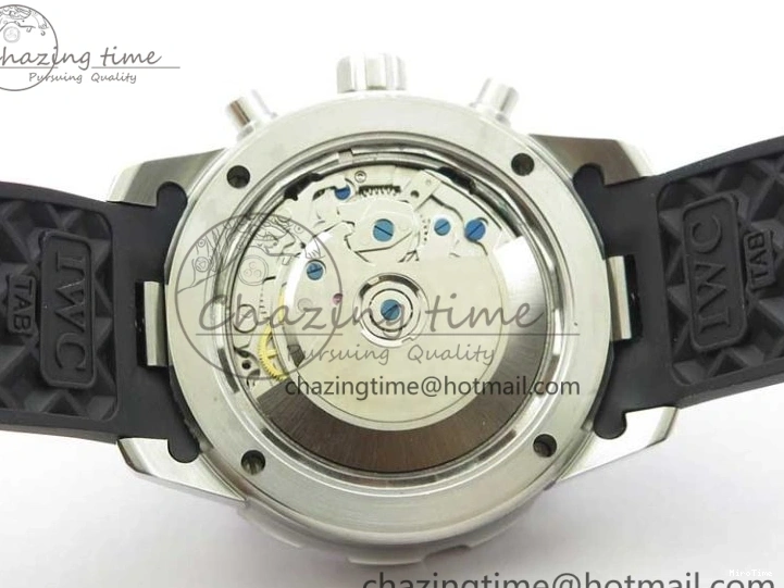 MIROTIME 0117 Aquatimer Chrono IW376702 SS BLS 1:1 Best Edition Black Dial on Black Rubber Strap A WellDesigned 7105